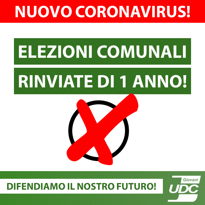 Il Coroanvirus ferma le comunali e le nostre attività, ma torneremo.