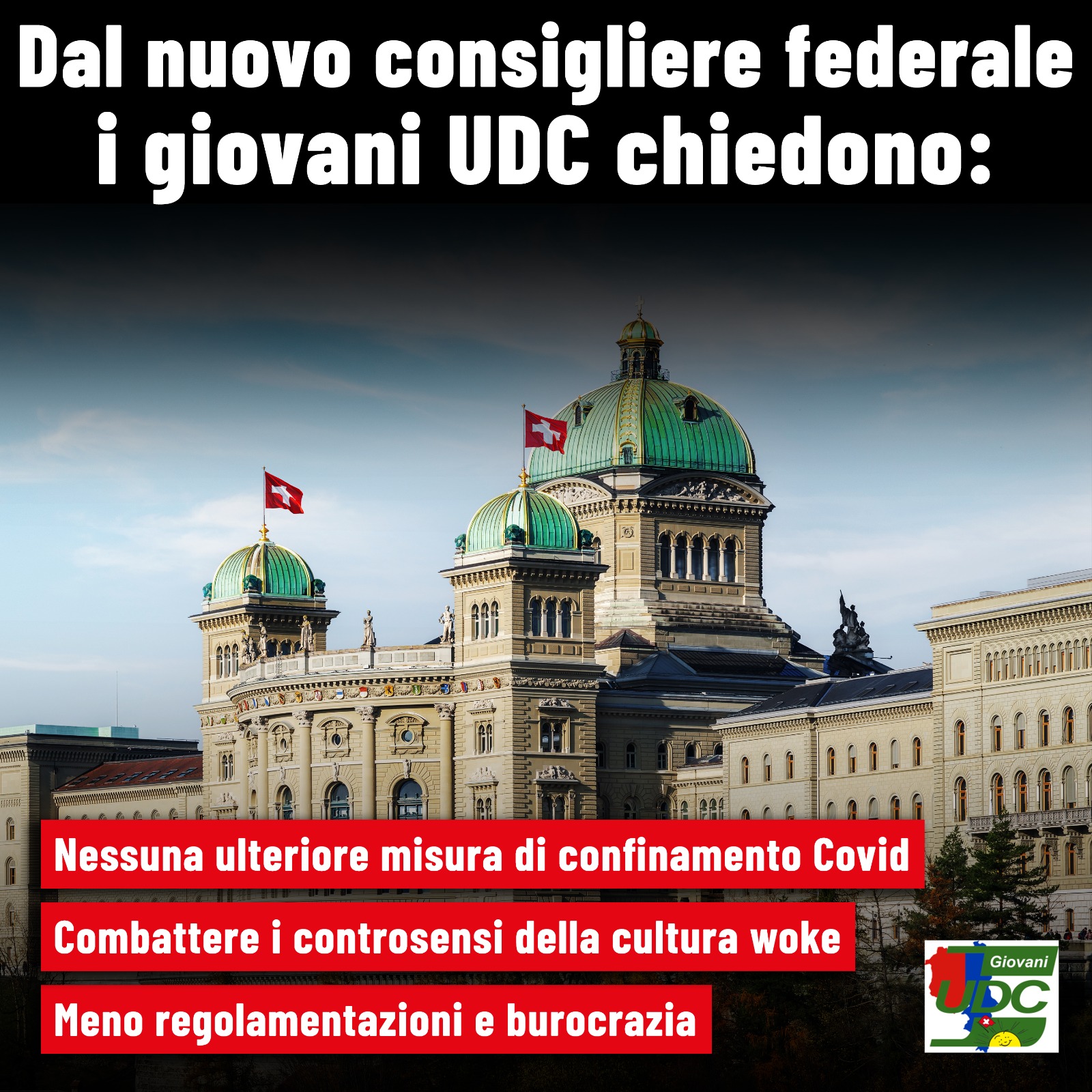 Elezioni del Consiglio federale: che siano i temi a fare la differenza!