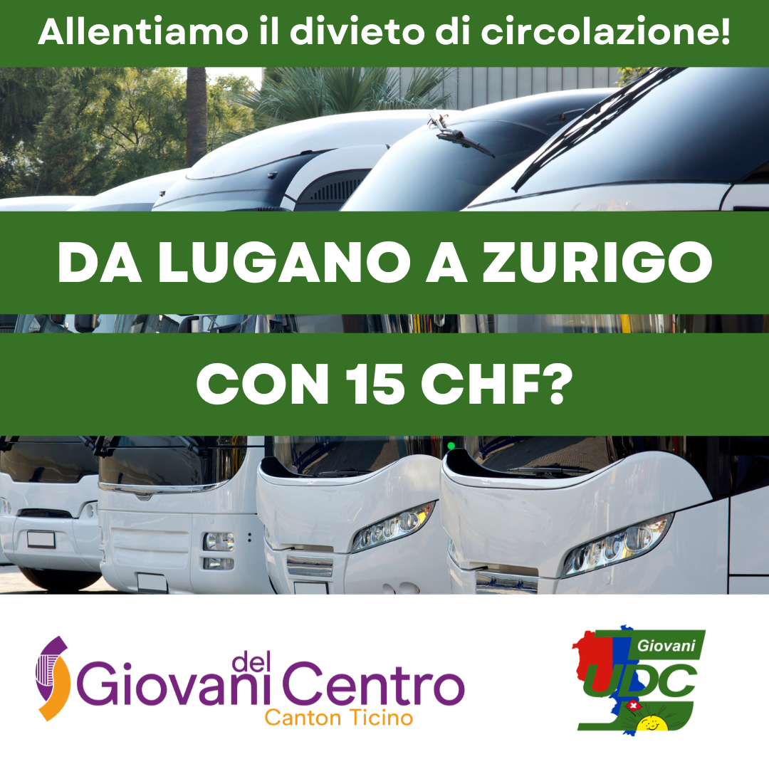 Da Lugano a Zurigo con 15 franchi: allentiamo il divieto di circolazione