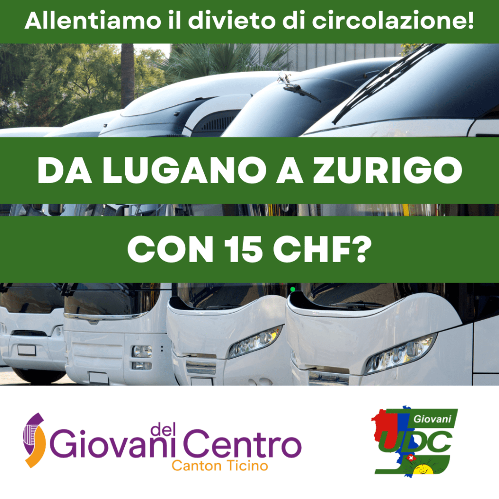 Da Lugano a Zurigo con 15 franchi: allentiamo il divieto di&nbsp;circolazione