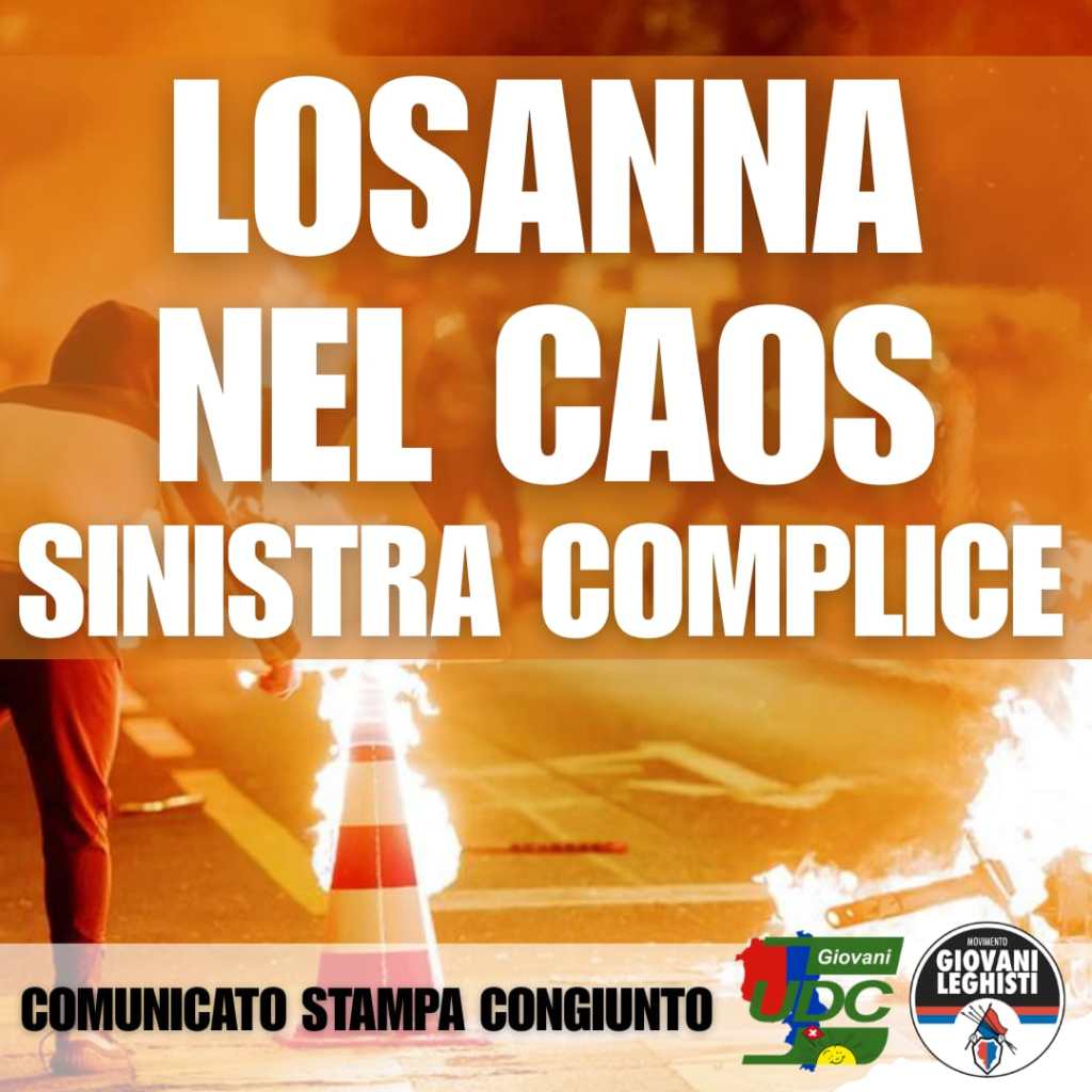 Losanna: Esponente UDC aggredito. Partiti di sinistra&nbsp;complici!