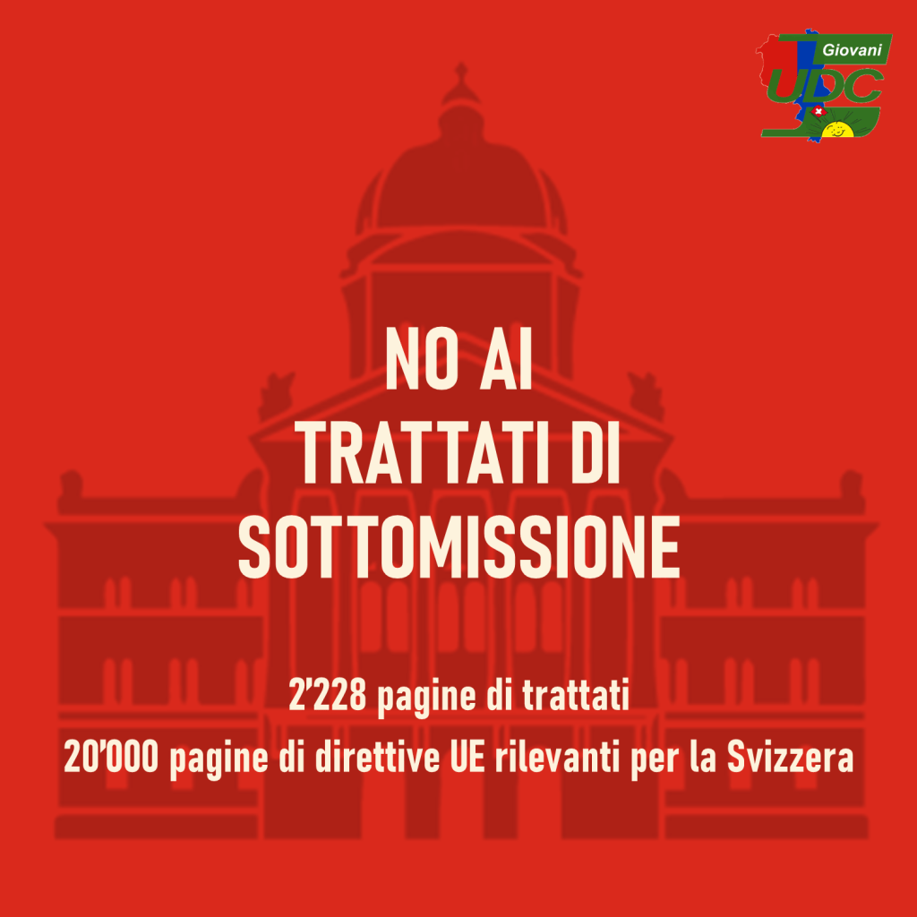 Giovani UDC Ticino: No al trattato di sottomissione – difendiamo sovranità, democrazia e futuro dei&nbsp;giovani